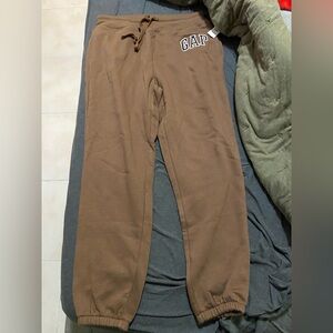 GAP Sz S Brown Capri Joggers Sweatpants NWT